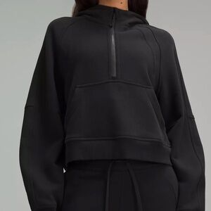 Lululemon Scuba Oversized 1/2 Zip Hoodie – Black (Size M/L)